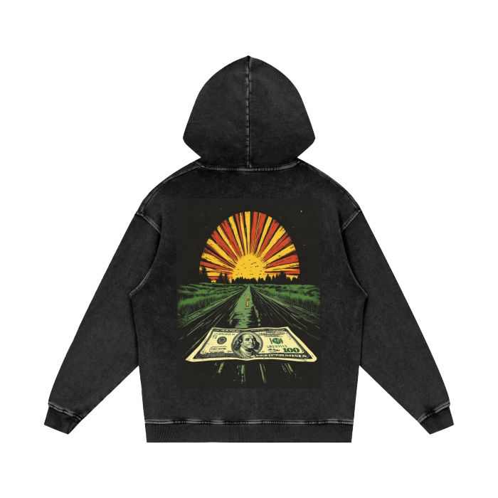 Acid Wash Oversize Hoodie - 420 GSM