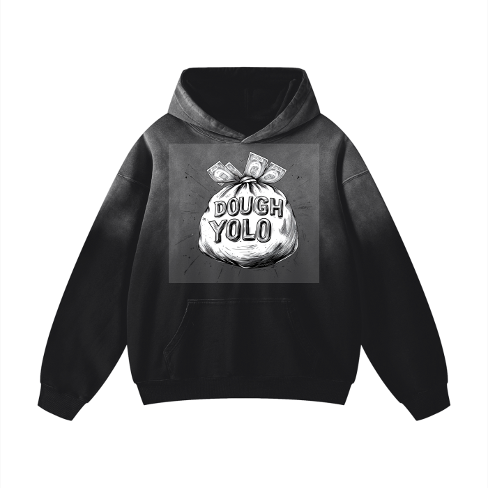Heavyweight Pure Cotton Handcrafted Monkey Wash Drop Shoulder Oversized Hoodie