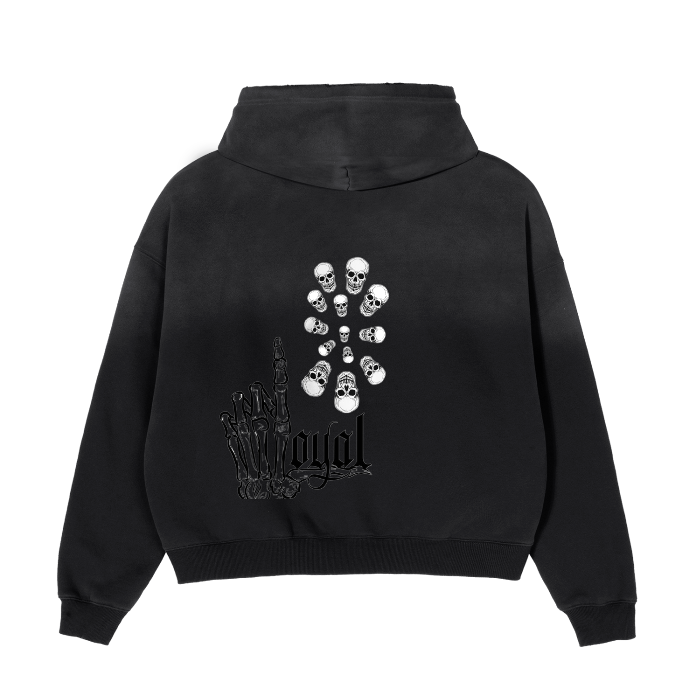 Doughyolo acid washed hoodie