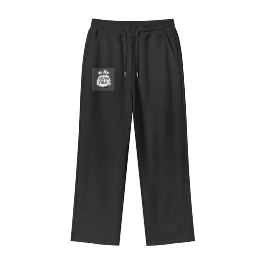 Unisex 100% Cotton Fleece Straight Wide Leg Jogger