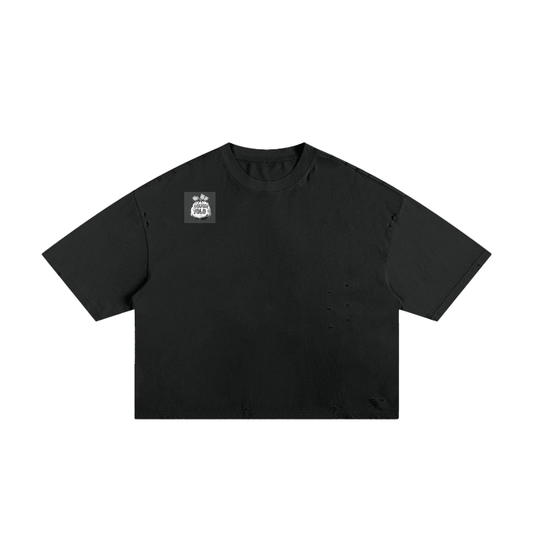 Classic Frayed Boxy Tee - 250 GSM